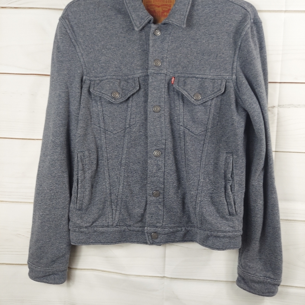 Levi's Softshell Jacket Buttons ,Size Medium - image 2